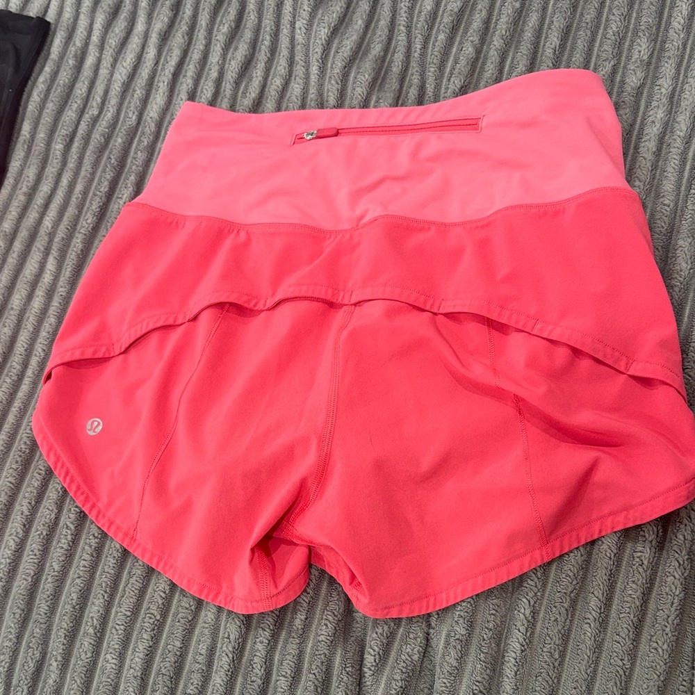 Lululemon Athletica Coral Athletic Shorts